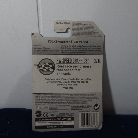 Hot Wheels Volkswagon Kafer Racer; VW Speed Graphics 2/10 - Picture 2 of 2